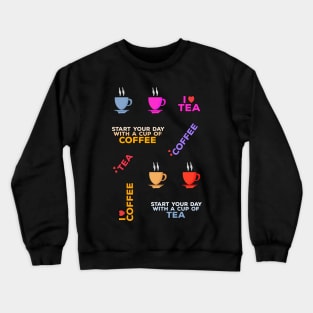 Coffee and Tea Set Pack Crewneck Sweatshirt